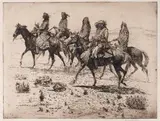 Edward Borein, Navajos (Galvin 183), n.d., Etching and drypoint on laid paper