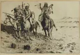 Edward Borein, Up Short!; Grass Hunters, No. 1; Sioux Chief (Galvin 6; 28; 159), n.d., A group of three etchings on wove paper, each signed in pencil
