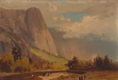 William Keith, El Capitan, Yosemite Valley, oil on canvas