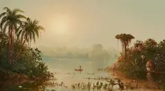Norton Bush, Tropical Landscape, oil on canvas