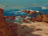 Granville Redmond, Seascape Study, oil on board