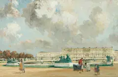 Jules Eugene Pages, Versailles, circa 1920, oil on canvas