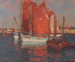 Edgar Alwin Payne, Morning in Concarneau, oil on canvas