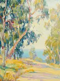 Benjamin Brown, Near Arch Beach, oil on board