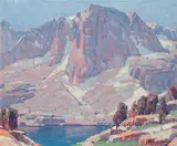 Edgar Alwin Payne, Sierra Peaks, oil on canvas