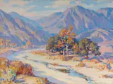 Benjamin Brown, Santa Anita Canyon, Autumn, oil on canvas