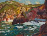 Paul Dougherty, The Colorful Sea, oil on panel