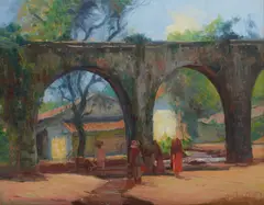 Gordon Coutts, Mission San Juan Capistrano, circa 1900, oil on canvas
