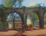 Gordon Coutts, Mission San Juan Capistrano, circa 1900, oil on canvas