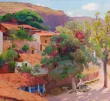 Arthur Grover Rider, Taxco Rooftops