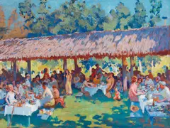 Alson S. Clark, Brookside Park (Pasadena), circa 1931, oil on Masonite