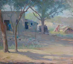 Joseph Sacks, The Lumber Shed, oil on canvas