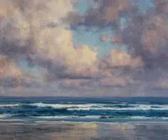 Sea Air - The Pacific by Clyde Aspevig, oil on linen, sold Aug 2023