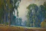 Percy Gray, Eucalyptus Scene, watercolor on paper