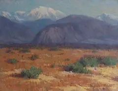 Along the Eastern Sierras by Benjamin Brown, oil on canvas, offered Aug 2023