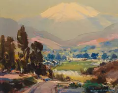 Alfred R. Mitchell, Toward the Mountain and San Felipe Valley in Autumn (Foot of Banner Grade) (a group of two)