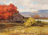 Robert William Wood, Schult's Saw Mill  (near Woodstock, New York), oil on canvas