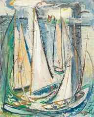 Wind and Variation by Philip Latimer Dike, oil on board, sold Aug 2023