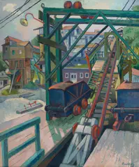 Frederick Heppner Buchholz, Abandoned Iron Mine, oil on canvas