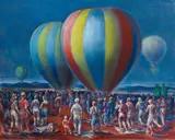 Antonio Sotomayor, The Race, oil on canvas