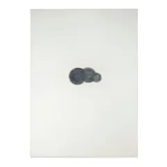 Robert Therrien, No title (black cloud panel), 1994, ink and enamel on wood