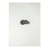 Robert Therrien, No title (black cloud panel), 1994, ink and enamel on wood