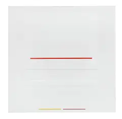 Richard Lin Show Yu, March Vermilion, 1972, oil on canvas
