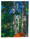 Lynne Mapp Drexler, Sentinels, 1984, oil on canvas
