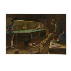 Ernie Barnes, Evening Before the Show, 1971, acrylic on canvas