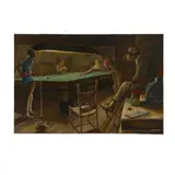Ernie Barnes, Evening Before the Show, 1971, acrylic on canvas