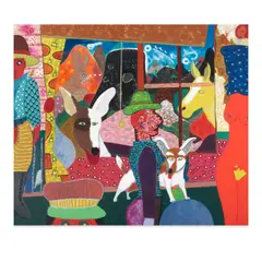 Roy De Forest, Cabin Fever, 1981, acrylic on canvas
