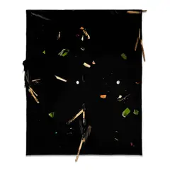 Piero Golia, Constellation Painting #15, 2011, resin and debris on wood