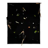 Piero Golia, Constellation Painting #15, 2011, resin and debris on wood