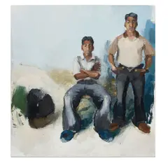 John Sonsini, Edgar and Enrique, 2008, oil on canvas