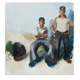 John Sonsini, Edgar and Enrique, 2008, oil on canvas