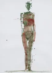 K.C. #2 by Manuel Neri, 1982, gouache on paper, sold Sep 2023