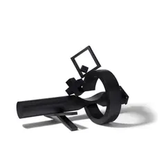 Fletcher Benton, Balanced/Unbalanced C, Phase II, 1998, steel