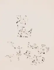 Untitled by Lauren Quin, 2016, ink on paper, offered Sep 2023