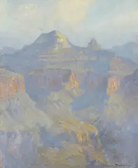 Dewitt Parshall, Zoroaster Peak, Grand Canyon, oil on canvas