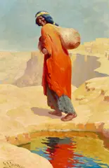 William Robinson Leigh, The Water Girl at Walpi, oil on canvas