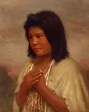 Grace Hudson, The Betrothed (Ta-Le-A), oil on canvas