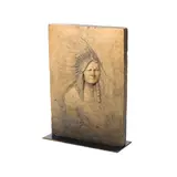 Edward Kemeys, Chief Sitting Bull (Tatanka-Iyotanka), circa 1884-1890, terracotta bas relief