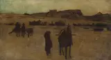 Henry Farny, Danger / A Study, oil on canvas