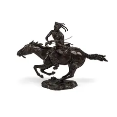 George Montgomery, Chief, bronze with brown patina