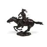 George Montgomery, Chief, bronze with brown patina