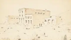 Carl Oscar Borg, Rhyolite, Nevada, watercolor, gouache, and graphite on paper
