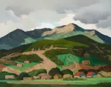Frode Nielsen Dann, Rio Hondo, New Mexico, oil on canvas