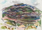 Andrew Dasburg, New Mexican Mountain Landscape, watercolor on paper