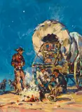Marjorie Jane Reed, Evening Chow on the Trail