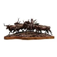 Terry Duen, Texas Gold, bronze with brown patina